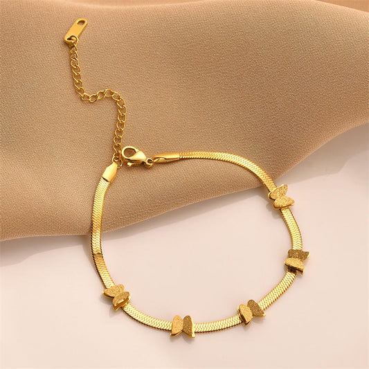 Elegant Butterfly Charm Bracelet